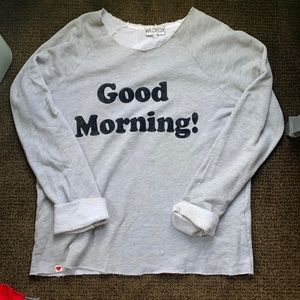 Good Morning Wildfox Oversized Sweatshirt